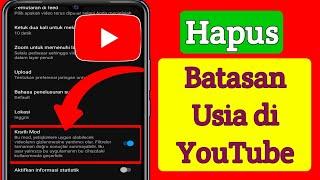 Cara Menghapus Batasan Usia di YouTube (2023) | Setelan Pembatasan Usia YouTube