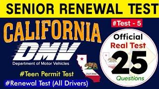 California DMV Written Test 2024 | DMV Senior Renewal Test 2024 California Updated New Questions