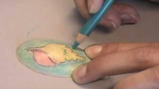 Art Jewelry - Coloring copper metal with colored pencils