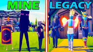 MINECRAFT TEAM vs LEGACY TEAM - Totally Accurate Battle Simulator | TABS