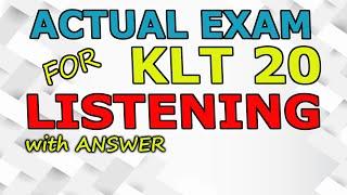 EPS TOPIK 2023 | ACTUAL KLT EXAM LISTENING /sample