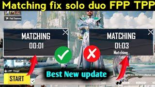 Fix matching Problem solve just 20 Seconds | Start match 0.1 Second | best New update Bgmi/pubg