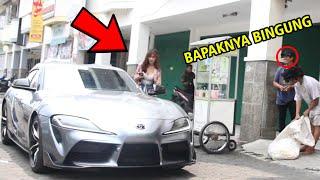 Viral !! GEMBEL DIJEMPUT CEWEK CANTIK PAKE MOBIL SPORT 