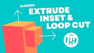 Blender 3.3 Basics Tutorial - How to Extrude, Inset and Loop Cut (Modeling 101)