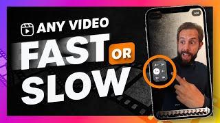 Speed up or slow down ANY videos using Instagram Reels