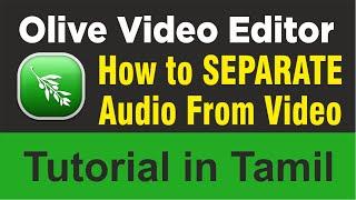 Olive Video Editor | How to Separate Audio from Video - Day 3 | Learn Something Tamil