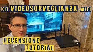 kit videosorveglianza professionale Reolink con telecamere wifi, NVR e HDD: test tutorial recensione