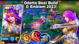 ODETTE BEST BUILD & EMBLEM 2023!REVAMPED ZODIAC SKIN GAMEPLAY!VIRGO