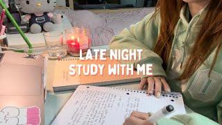 3am cramming for exams// note-taking asmr, soft typing, no music