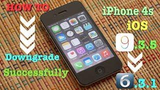 How To: Downgrade iPhone 4s iOS 9.3.5 Back to 6.1.3 Successfully 2017