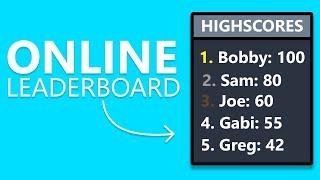 Online Leaderboard - Unity Beginner Tutorial