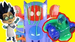 PJ Masks Night Time Romeo Slimes Catboy Owlette Headquarters Playset | Paw Patrol Toys