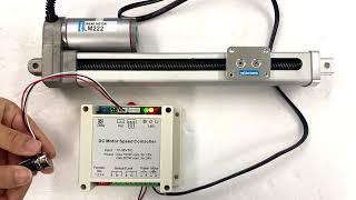 모터뱅크 리니어모터 LM222 DC24V 200mm 스트로크 소형DC모터 리니어액추에이터