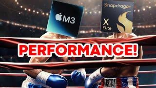 Apple M3 vs Snapdragon X Elite - Performance!