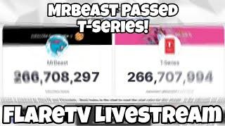 MrBeast Passes T-Series!!! (FlareTV Livestream Raw Footage)