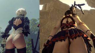 Upskirt Camera: Lollipop Chainsaw Vs NieR Vs Stellar Blade