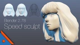 speed sculpt with quick retopo blender 2.78