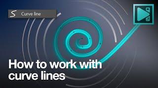 How to work with curve lines in VSDC Video Editor