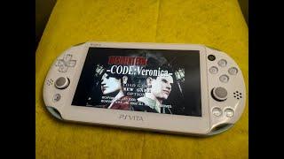 Resident Evil Code: Veronica Dreamcast on Sony PS Vita Slim Playstation Vita 3.65 Henkaku Enso game