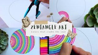 Mesmerizing Rainbow Circle Art | Step-by-Step Tutorial with Markers  #subscribe #viralvideo #art