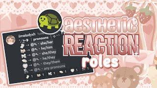 [DISCORD TUTORIAL] AESTHETIC DISCORD REACTION ROLES Using Carl Bot *2023*  ─  iimelodyxh