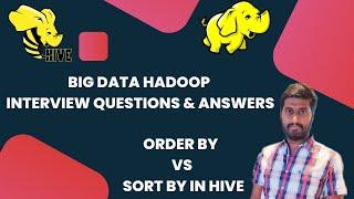 OrderBy vs SortBy in hive | Hive interview questions and answers | Orderby vs sortby in spark