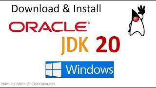 Download and Install Oracle JDK 20 on Windows