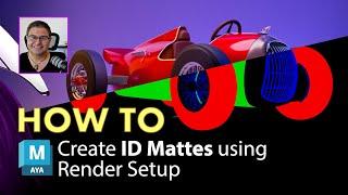 How To : Create ID matts using Render Setup in Maya