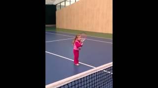 Ksenia Efremova tennis player 3.5 years old (technic)