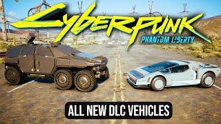 Cyberpunk 2077 - Phantom Liberty DLC - All New Vehicles Showcase