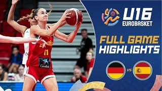 Quarter-Finals: Germany  vs Spain  | Highlights | FIBA U16 Women's EuroBasket 2024