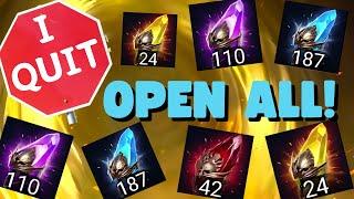 Opening ALL SHARDS for Friend Quitting Raid!