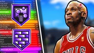 MY 6'7 DENNIS RODMAN BUILD IS AN ABSOLUTE MENACE IN THE REC in NBA2K25 | BEST 6'7 CENTER BUILD