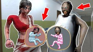 Pregnant Granny vs Pregnant Kamla vs Little Granny - funny horror animation (p.328)