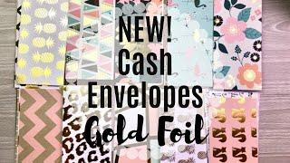 NEW Gold Foil Cash Envelopes!!! || Laminated-Reusable Cash Envelopes || Morey June Designs