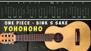 One piece Bink s sake Yohohoho fingerstyle guitar chord tab slow easy simple tutorial