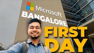 First Day at Microsoft Bangalore  | Day in the life working from Bangalore office