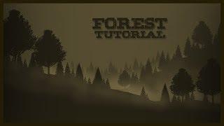 Photoshop Landscape Tutorial | Create a Flat Forest Landscape |