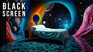 Hypnotic Music To Experience Parallel Realities | Theta Waves Sleep Music | Black Screen Trance