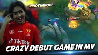 IS THIS THE CRAZIEST DEBUT GAME of a PINOY IMPORT in MPL MALAYSIA!? . . . 