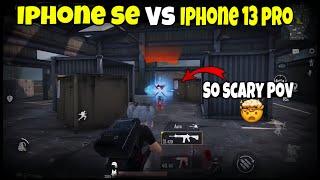 iPhone 13 Pro Vs iPhone Se 2020 1v1 TDM Room PUBG Test 2024| iPhone SE HDR+ 60FPS Performance in TDM