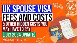 UK Spouse Visa Fees - July 2024 Update (& Other Hidden Partner Visa Costs)