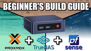 Proxmox + TrueNAS Scale + PfSense Mini PC Build - A Beginners Setup Guide