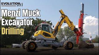 Menzi Muck M545 Drilling Demo 2023 | Canada