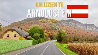 Driving in Austria  from Gallizien to Arnoldstein in November 2023.