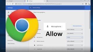 How to Allow or Turn on Microphone on Google Chrome