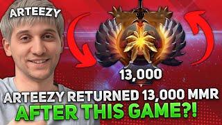 ARTEEZY RETURNED 13,000 MMR AFTER THIS GAME?! | FIRST PICK TERRORBLADE by RTZ DOTA 2