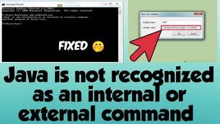 Javac is Not Recognized as an Internal or External Command Windows 10