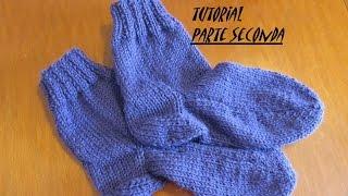 KNITTING TUTORIAL FACILE: how to knit a socks DIY | CALZE DA NOTTE MORBIDE E CALDE a maglia PARTE 2°