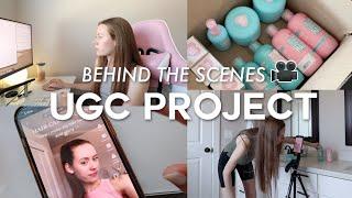 BEHIND THE SCENES of a UGC content creation project    how i plan, film, and post tiktok content